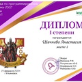 Шачнева Анастасия
