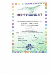 ТамароваАнна Сертификат КИТ